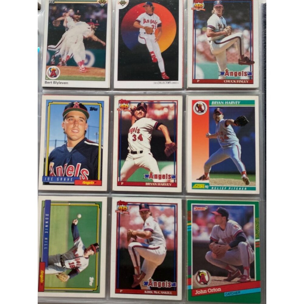 Post Topps MLB 90s Baseball Card Lot w/ Ring Binder Vintage